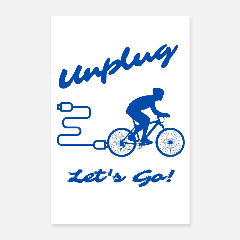 Unplug Let's Go Poster 40x60 cm
