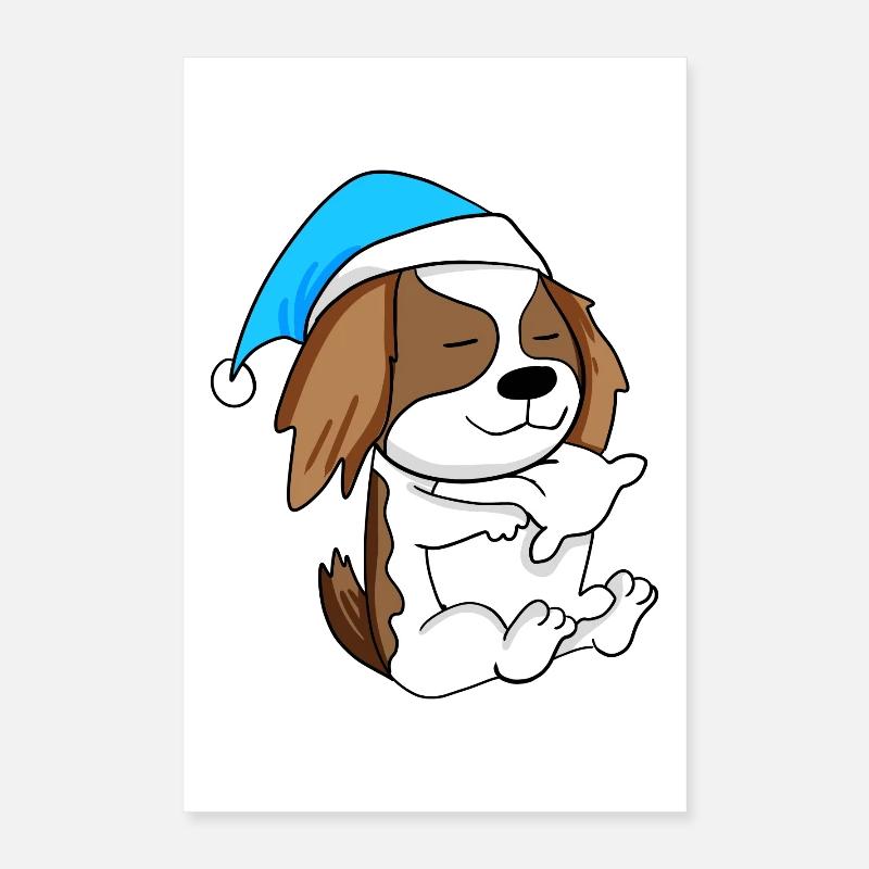 Hund Hunderasse Charles Spaniel Poster 40x60 cm