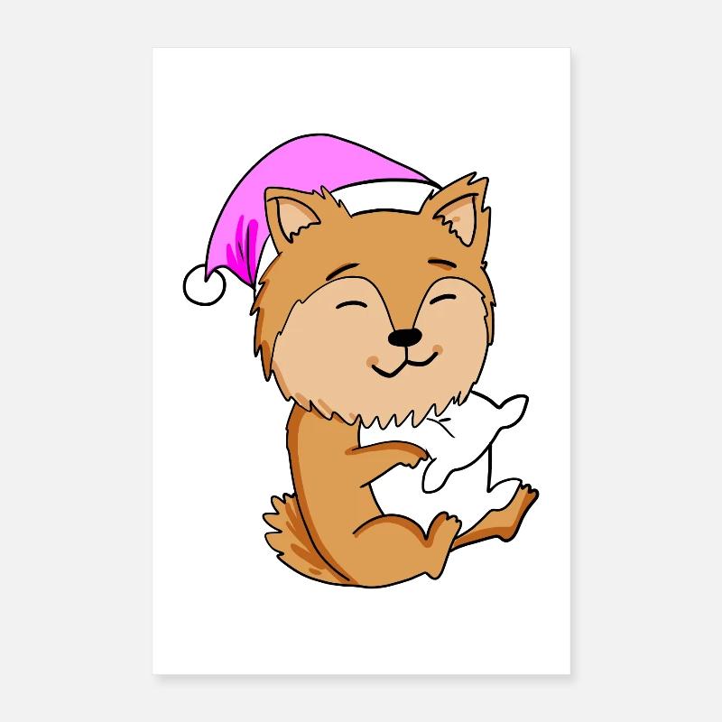 Chien de race Zwergspitz Poster 40 x 60 cm