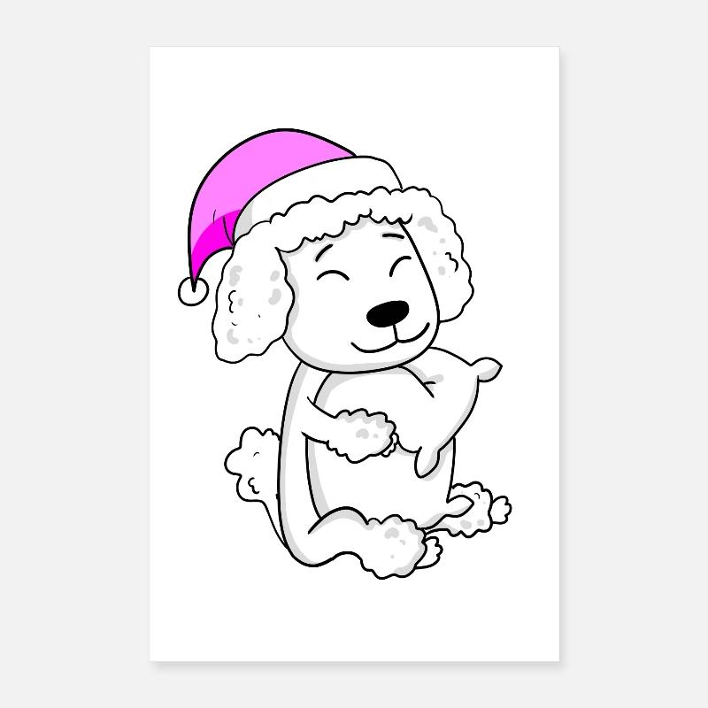 Hund Hunderasse Pudel Poster 40x60 cm