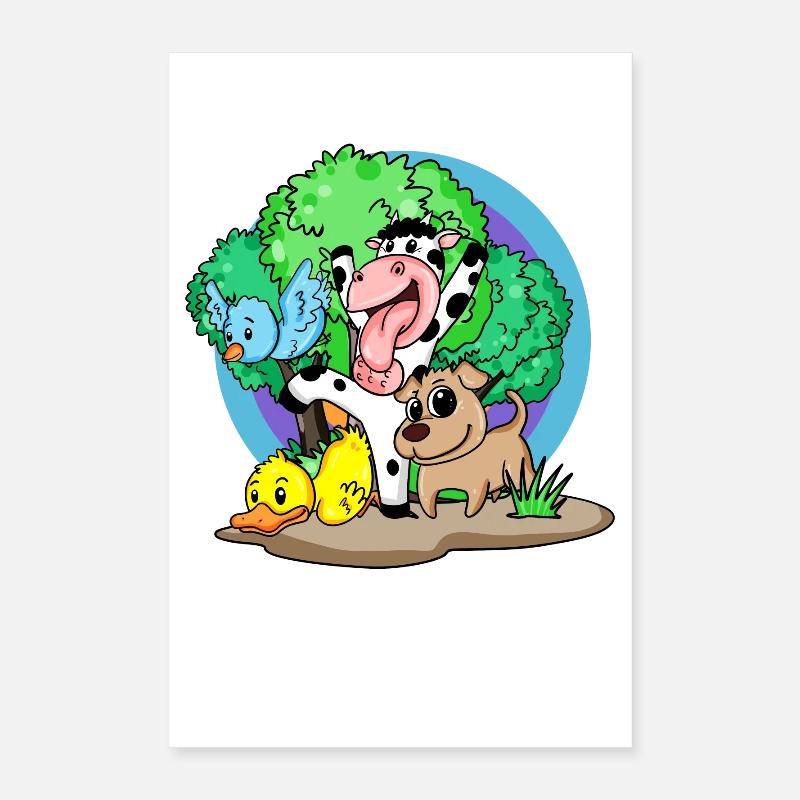 Animaux mignons Poster 40 x 60 cm