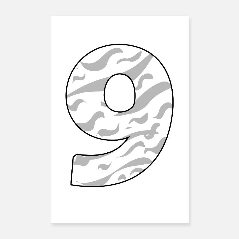 NINE - 9 Poster 16" x 24" (40x60 cm)