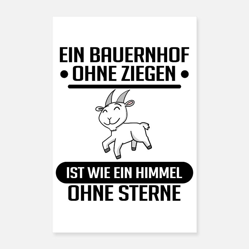 Ziege Ziegenbock Bock Poster 40x60 cm