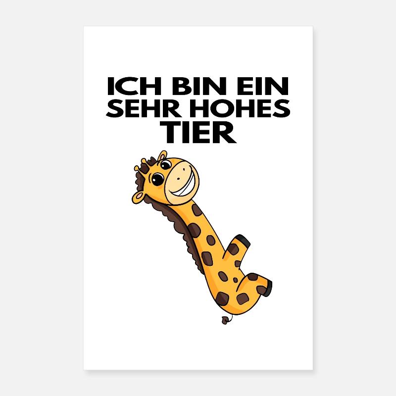 Teamleiter Giraffe Trainer Leitung Chef Poster 40x60 cm