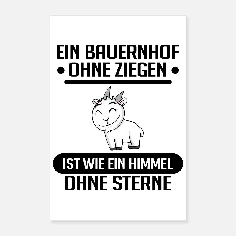 Ziege Ziegenbock Bock Poster 40x60 cm