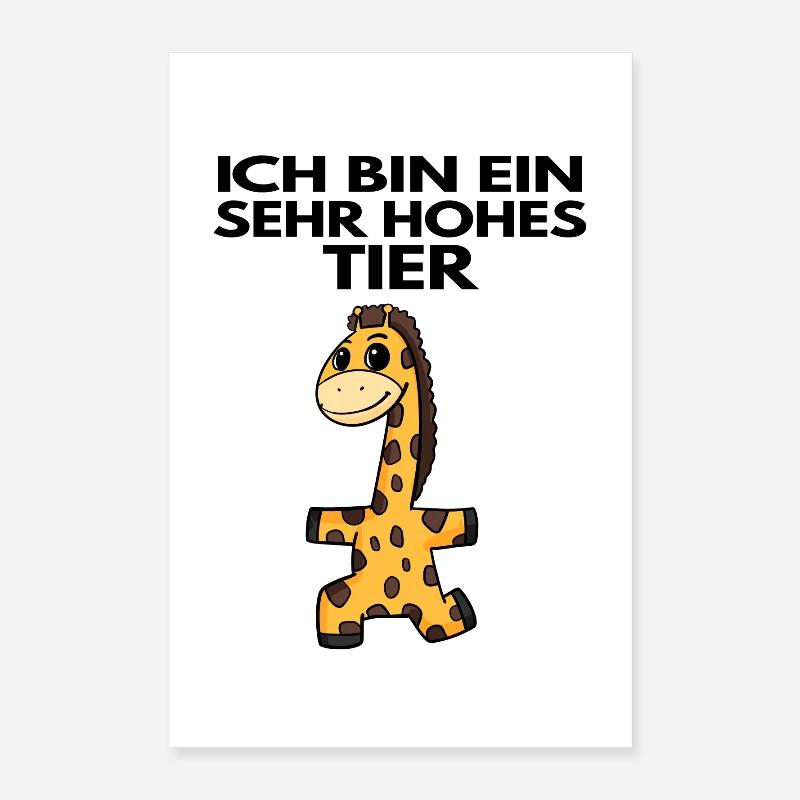Teamleiter Giraffe Trainer Leitung Chef Poster 40x60 cm