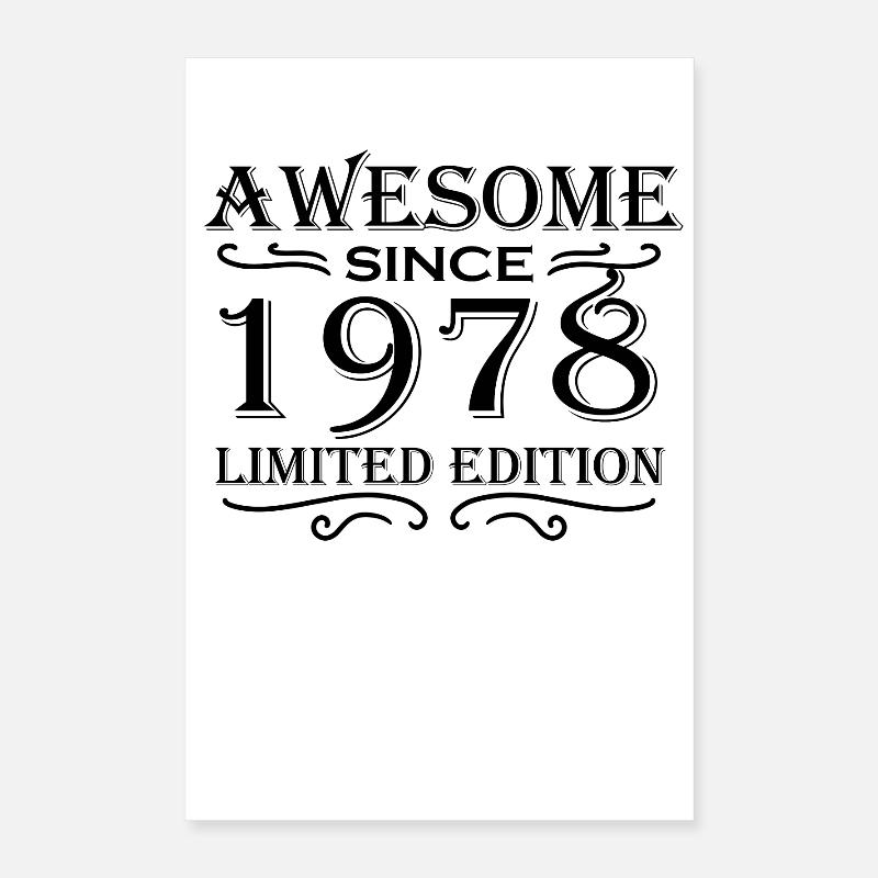 1978 - Born 1978 Poster 16" x 24" (40x60 cm)