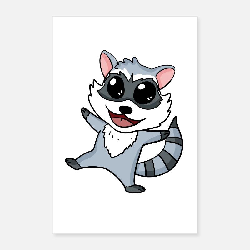 Waschbär Poster 40x60 cm