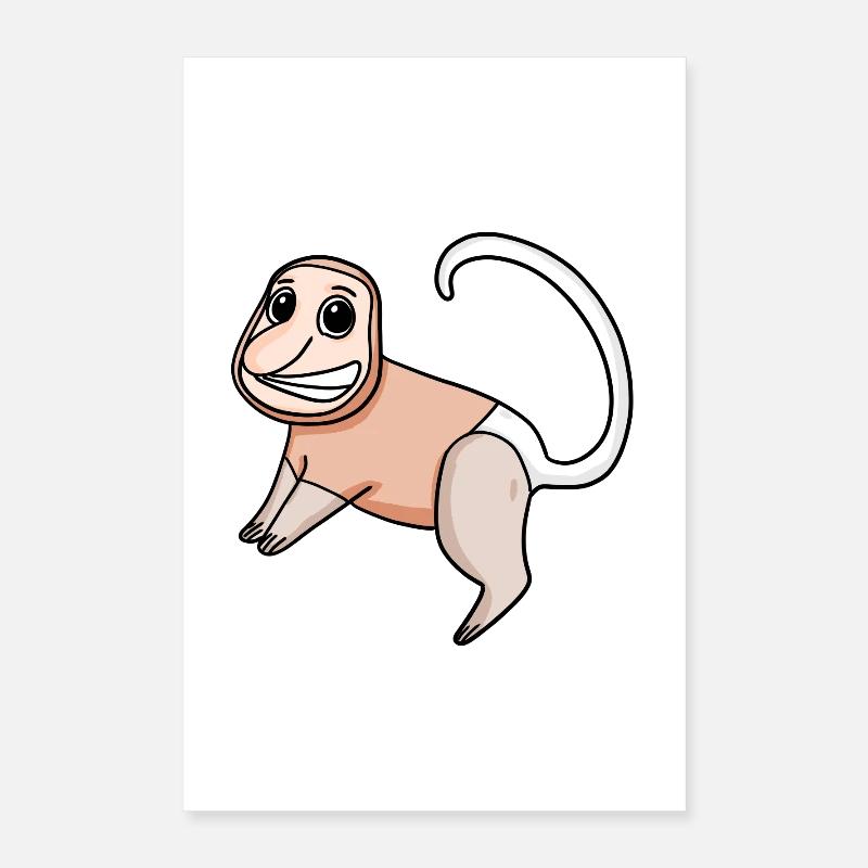 Proboscis Singe Singe Singe Poster 40 x 60 cm