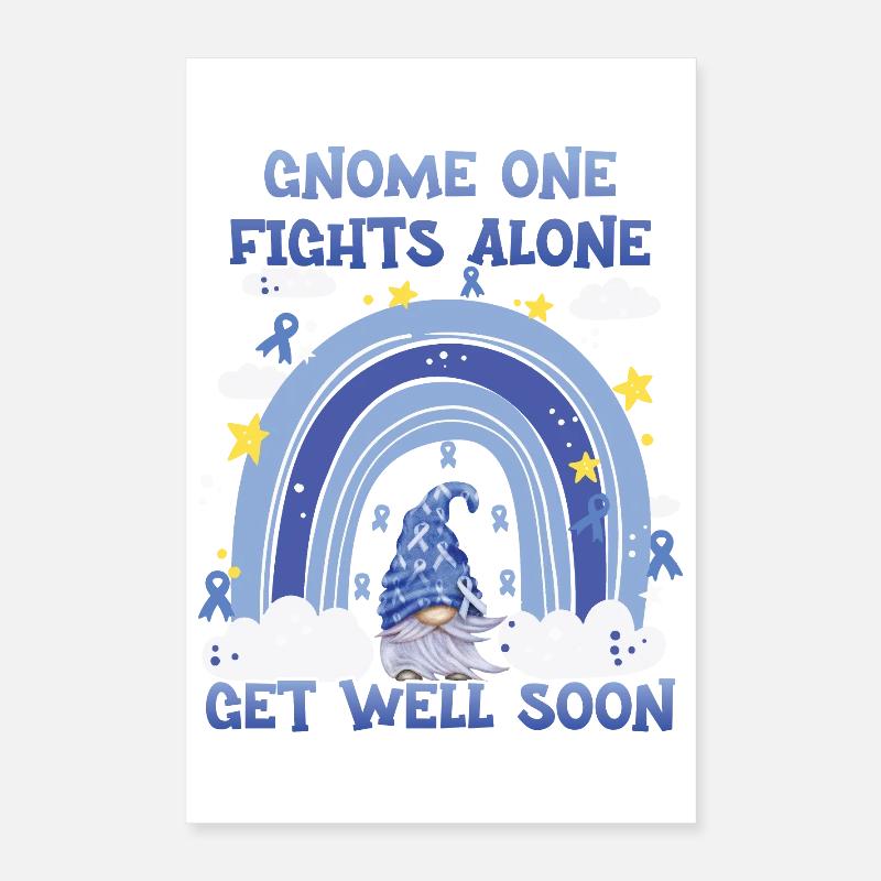Gnome One combat seul le cancer du côlon Poster 40 x 60 cm