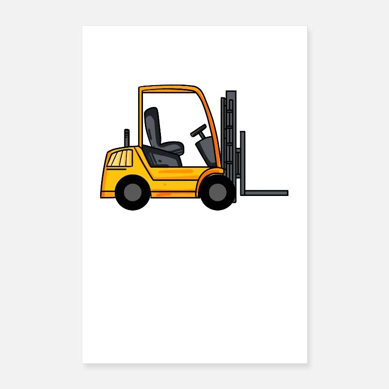 Forklift Poster 16" x 24" (40x60 cm)