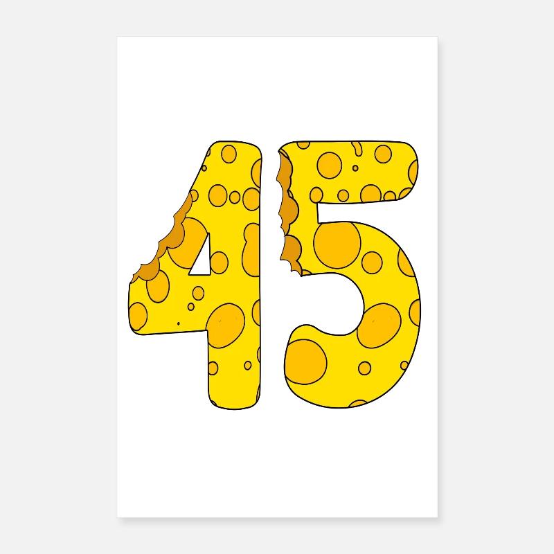 45 ans - Cadeau de 45e anniversaire - 1945 Poster 40 x 60 cm