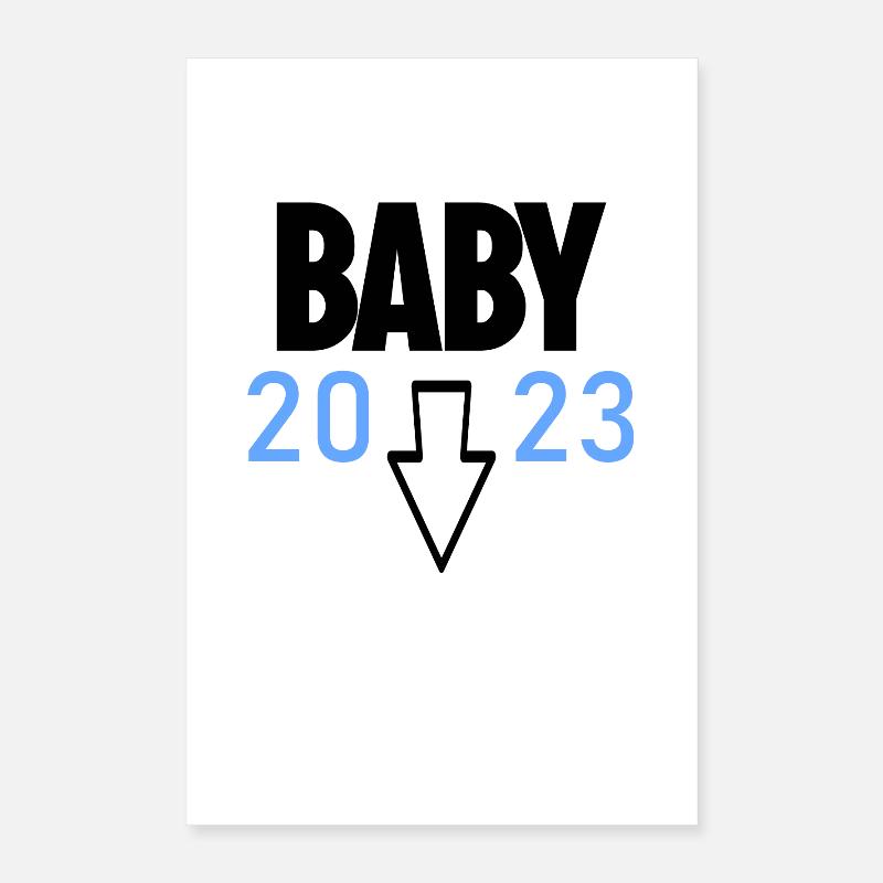Grossesse 2023 - Enceinte Poster 40 x 60 cm