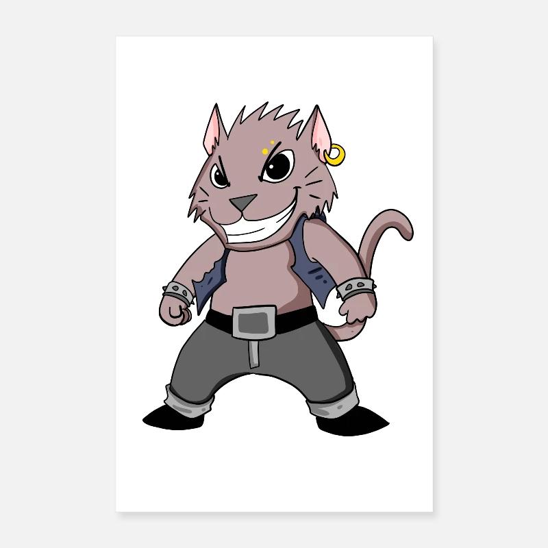 Cool Cat Poster 16" x 24" (40x60 cm)