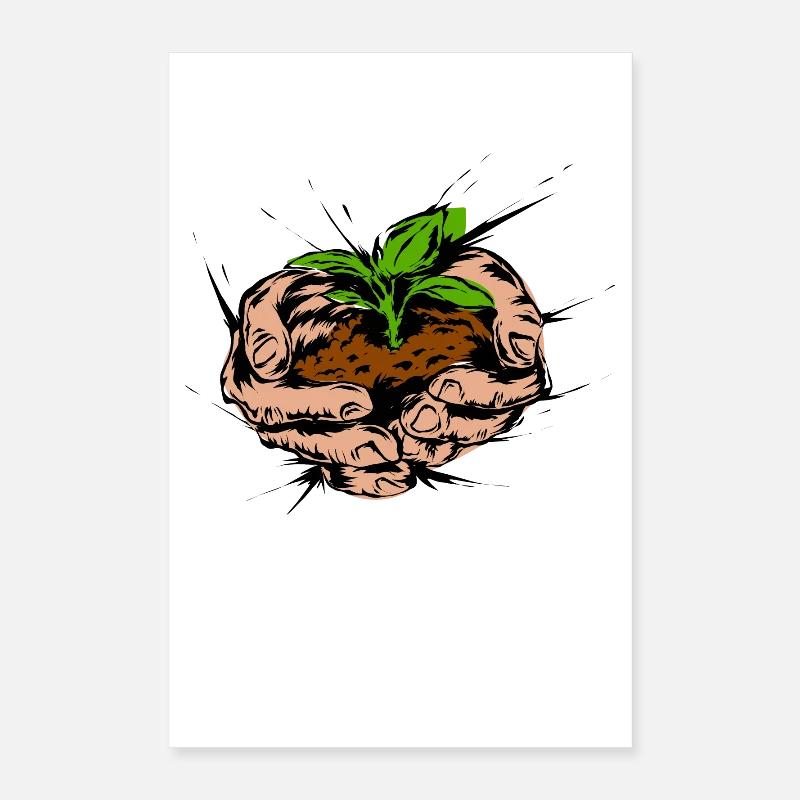 Gärtner Garten Poster 40x60 cm