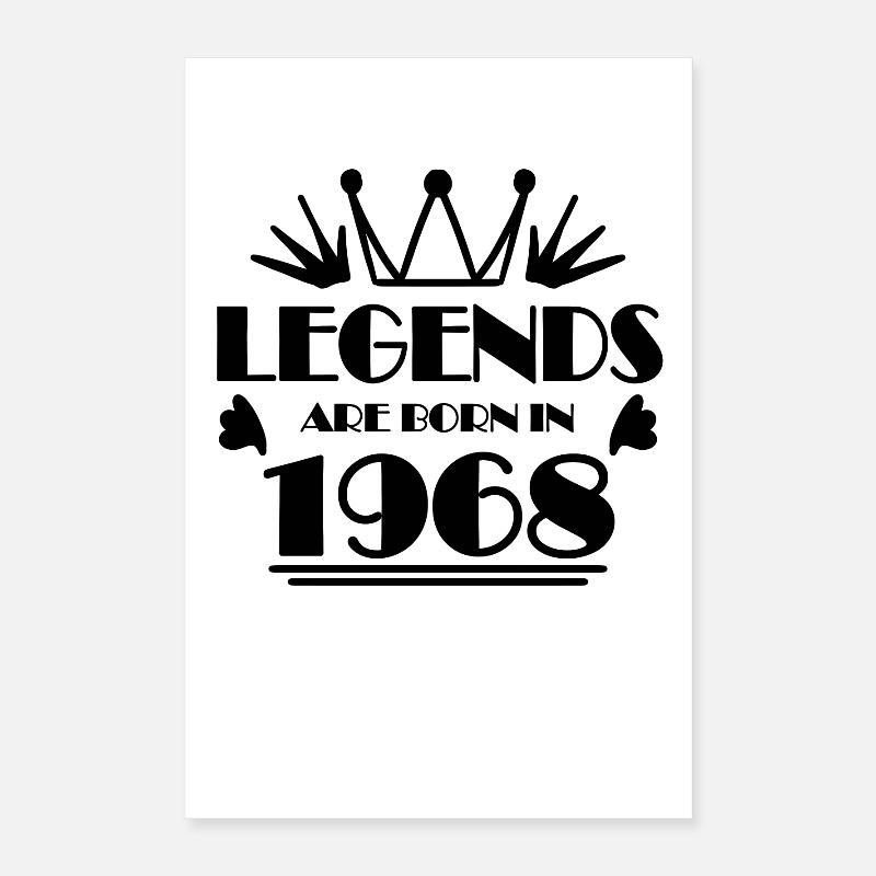 1968 - Born 1968 Poster 16" x 24" (40x60 cm)
