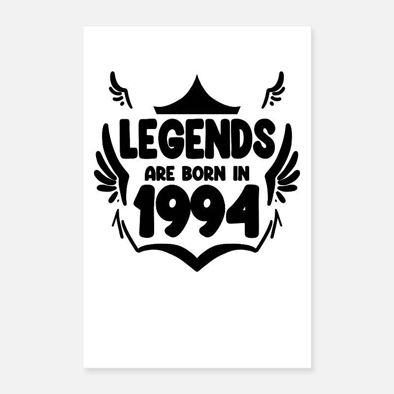 1994 - Né en 1994 Poster 40 x 60 cm
