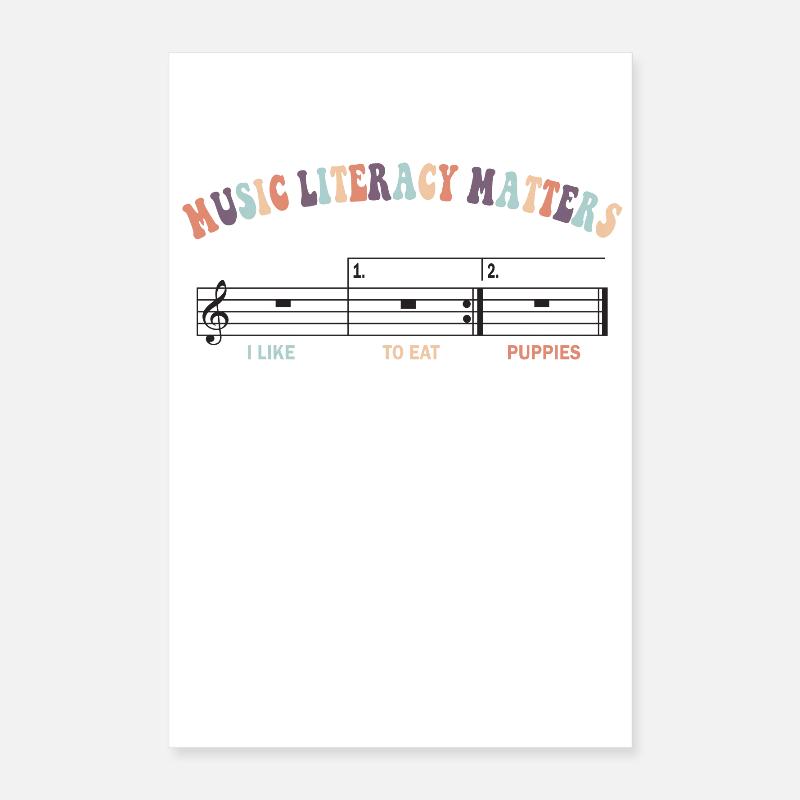 La littératie musicale, ça compte Poster 40 x 60 cm