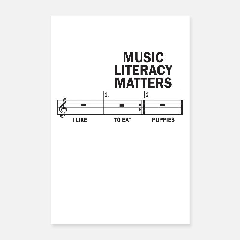 La littératie musicale, ça compte Poster 40 x 60 cm