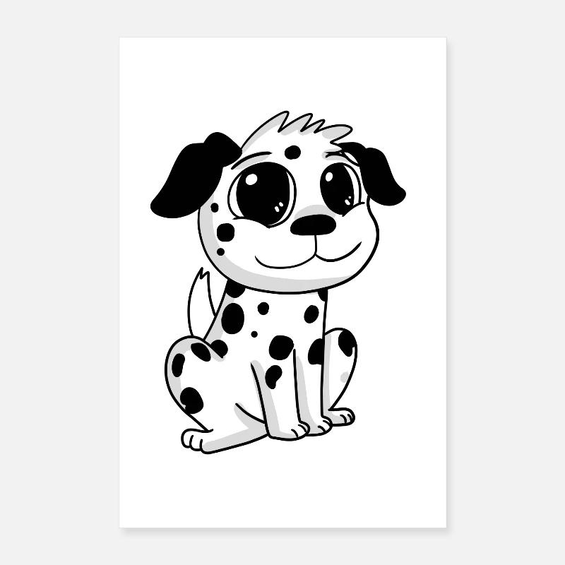 Propriétaire de chien dalmatien Poster 40 x 60 cm