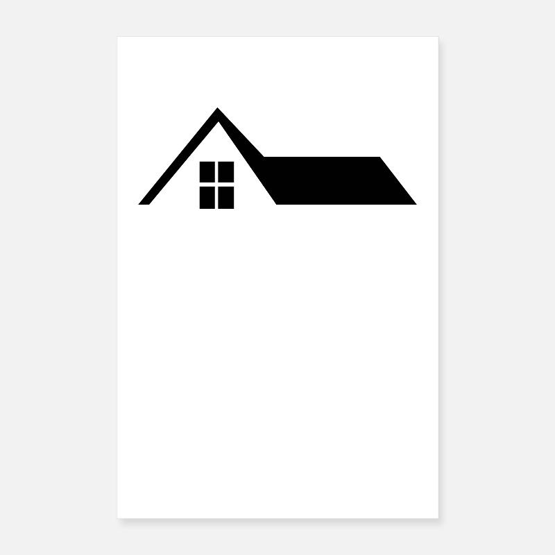 Toit de la maison Poster 40 x 60 cm
