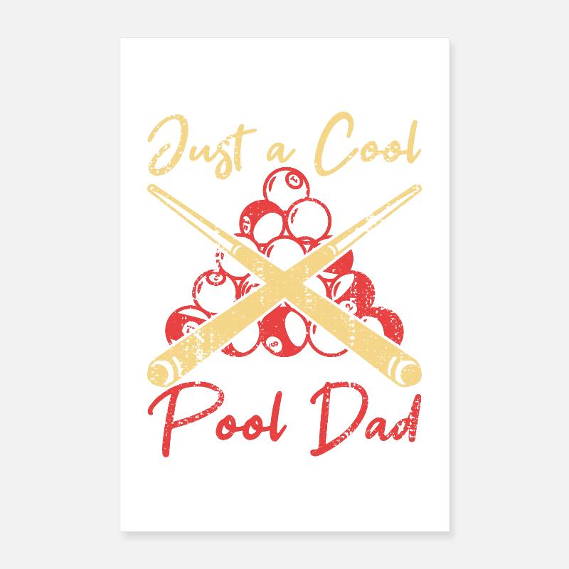 Billard Papa Poster 40x60 cm