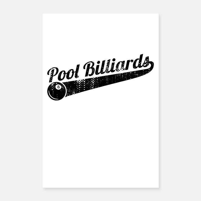 Billard Pool Poster 40x60 cm