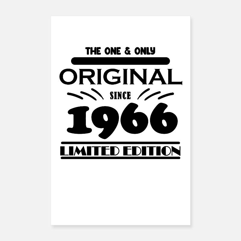 1966 - Année de construction 1966 - Naissance 1966 Poster 40 x 60 cm