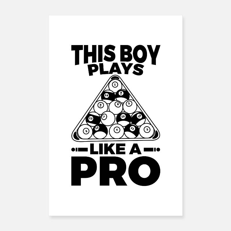 Ce garçon joue comme un pro Poster 40 x 60 cm