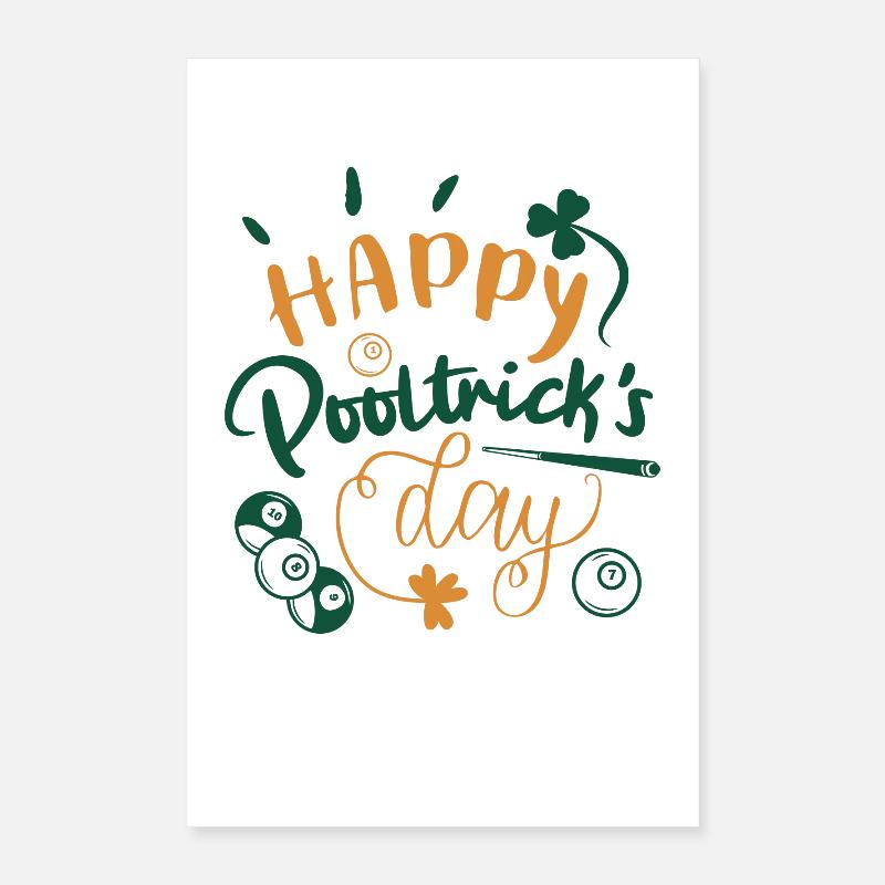 St. Patrick's Billard Poster 40x60 cm