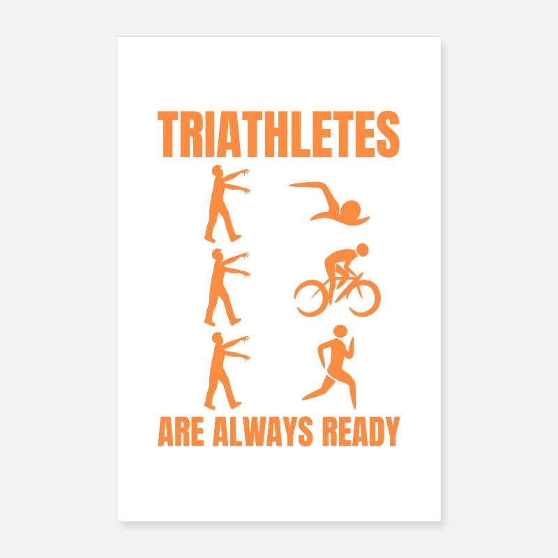 Fun triathlon Poster 16" x 24" (40x60 cm)