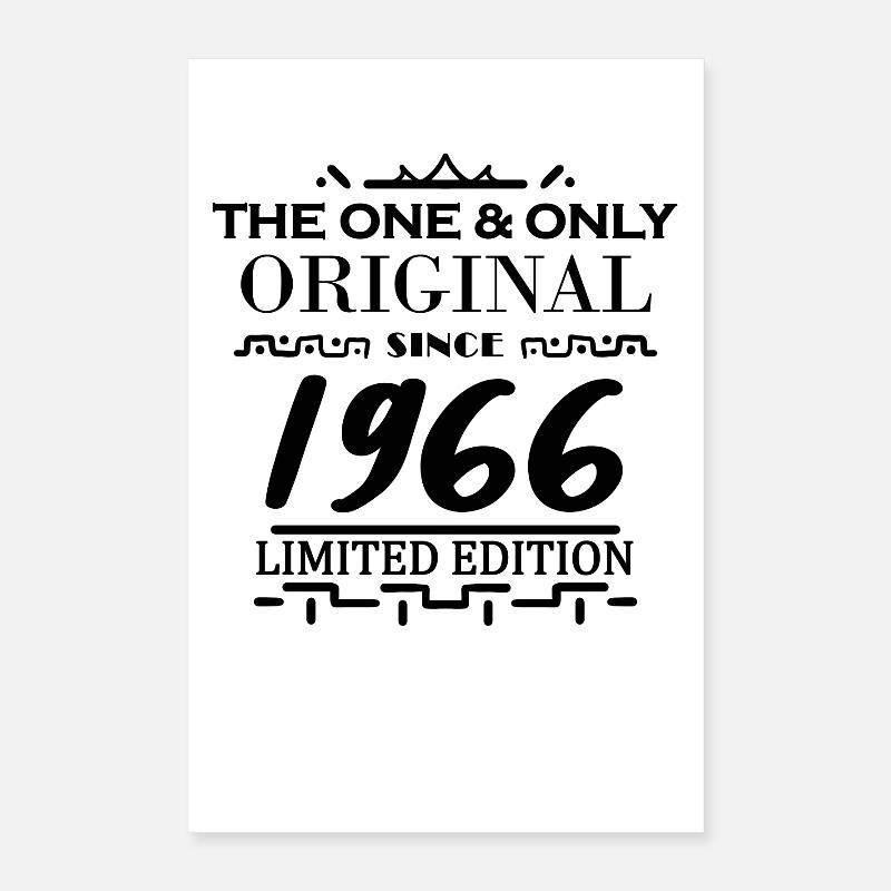 1966 - Année 1966 - Année 1966 Poster 40 x 60 cm