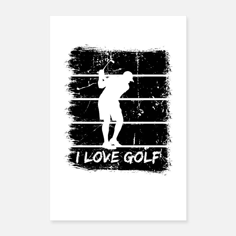 Amateurs de golf Poster 40 x 60 cm
