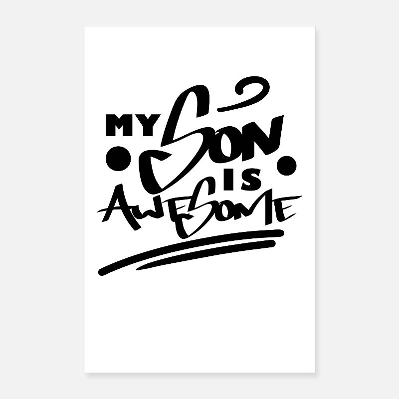 Son Father Gift Idea Poster 16" x 24" (40x60 cm)
