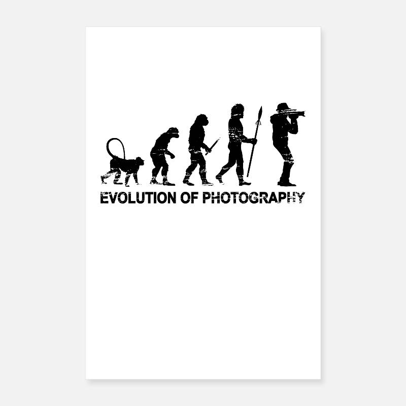 Évolution de la photographie Poster 40 x 60 cm