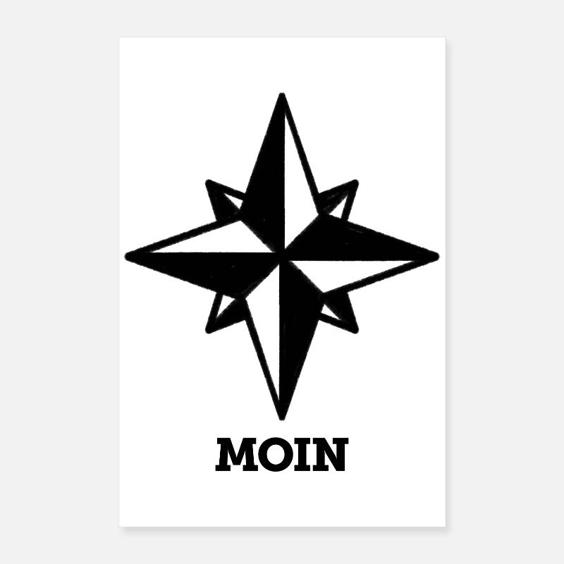 Moin (Kompass) Poster 40x60 cm
