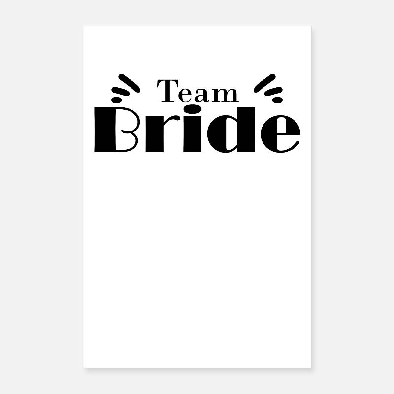 Team Bridal Wedding Celebration Poster 16" x 24" (40x60 cm)