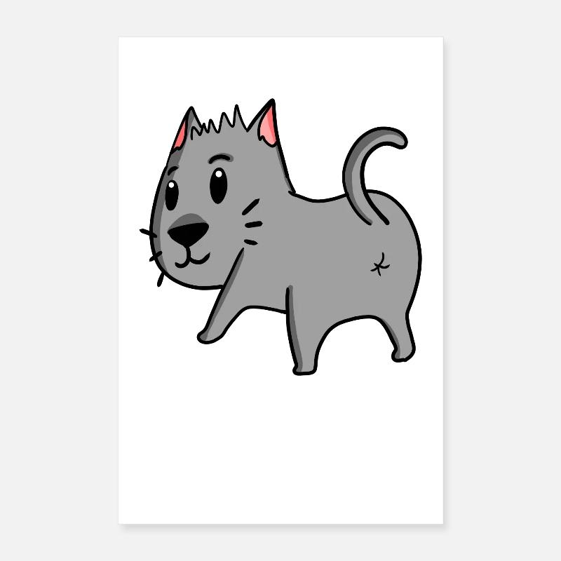 Chat par derrière - Cul de chat - Cul de chat Poster 40 x 60 cm