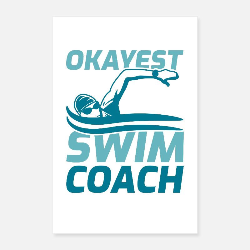 Schwimm Training Poster 40x60 cm
