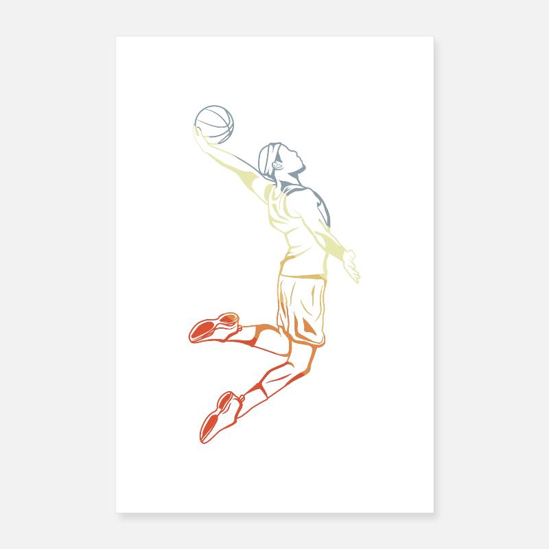 Basketteur Poster 40 x 60 cm