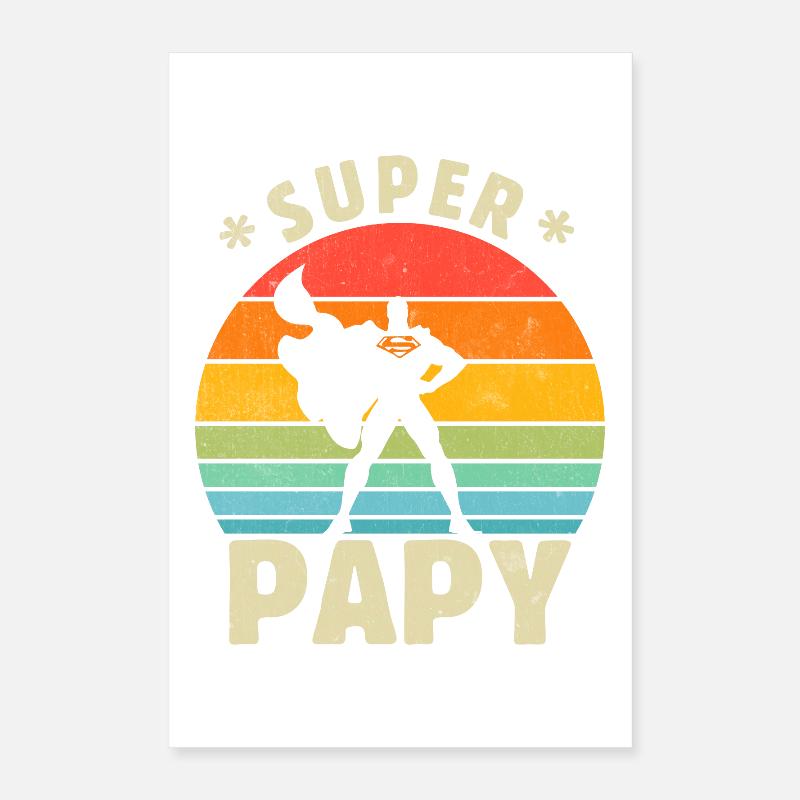 Super Papy Poster 40 x 60 cm