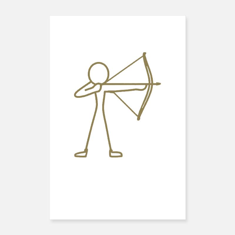 Archer à l’arc à l’arc à l’arc Poster 40 x 60 cm