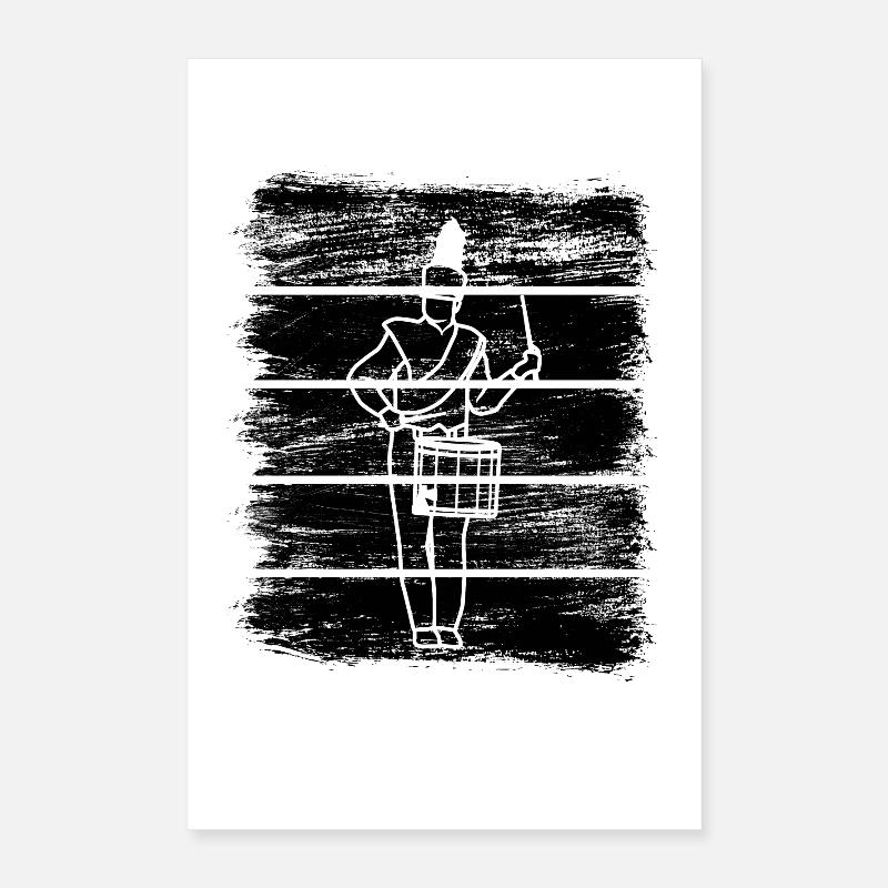 Funny drummer Poster 16" x 24" (40x60 cm)