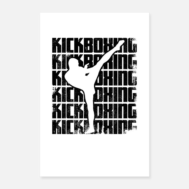 Kickboxing Poster 40 x 60 cm