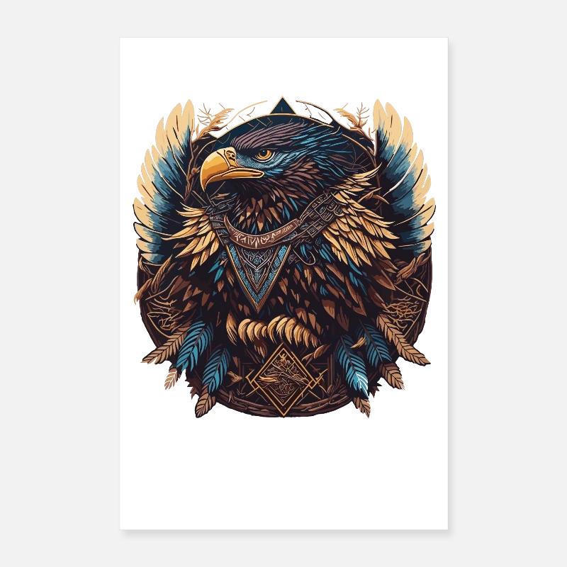 Nomadic Eagle Dream Catcher Poster 16" x 24" (40x60 cm)
