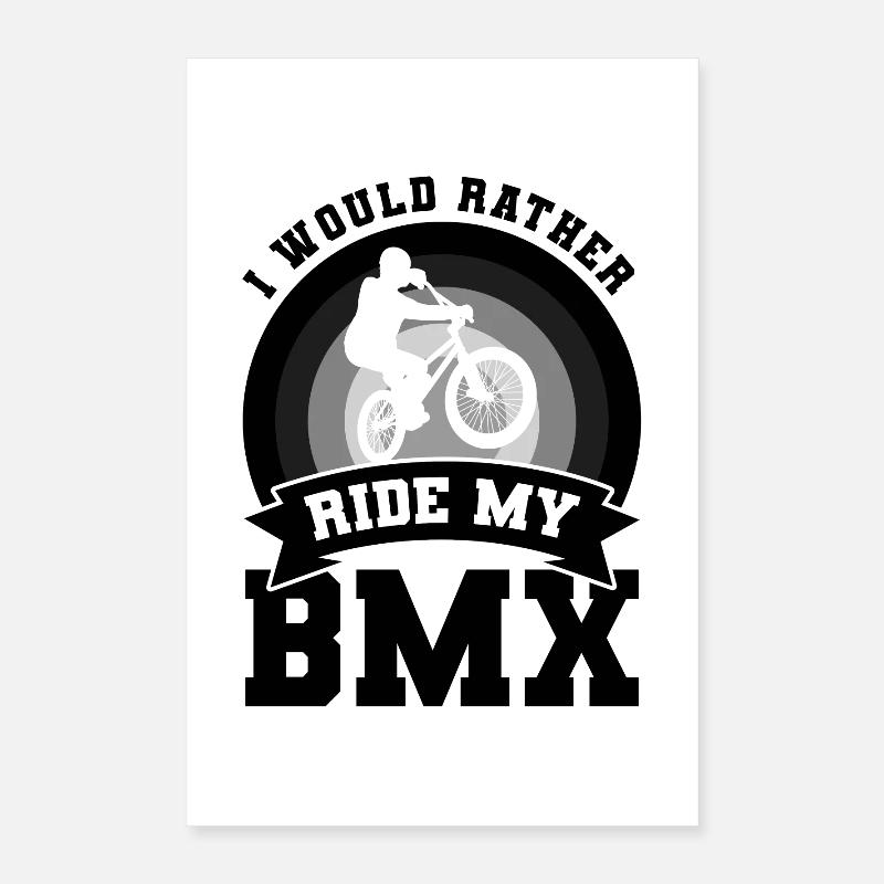 BMX Cyclist Poster 16" x 24" (40x60 cm)