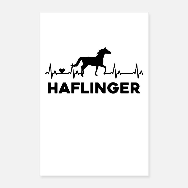 Pferd Herzschlag Reiten Poster 40x60 cm
