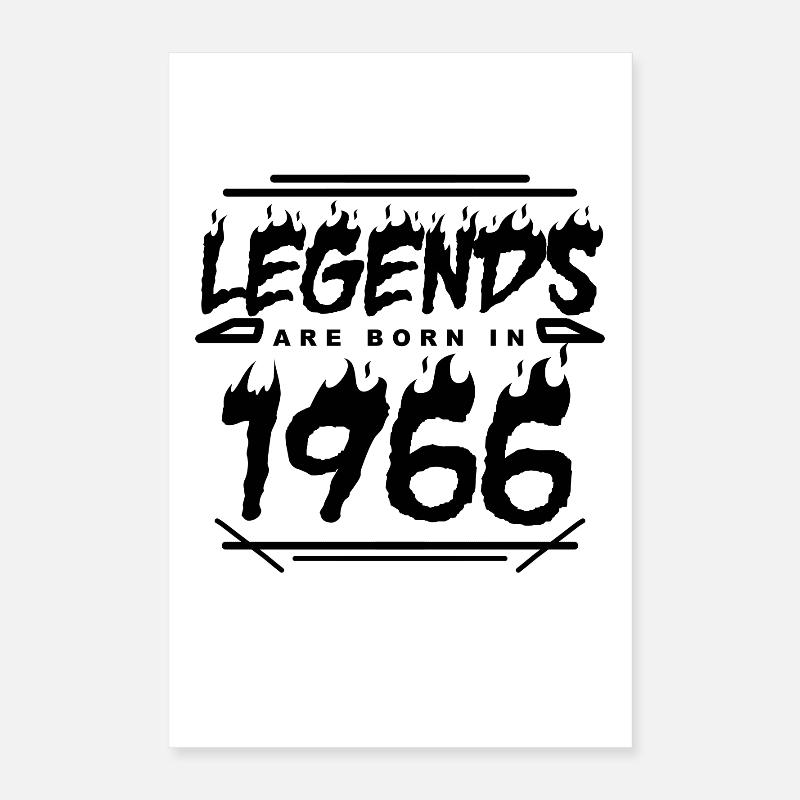 1966 - Né en 1966 - Construit en 1966 Poster 40 x 60 cm