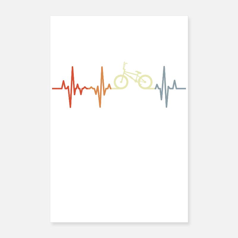 Retro BMX Herschlag Poster 40x60 cm