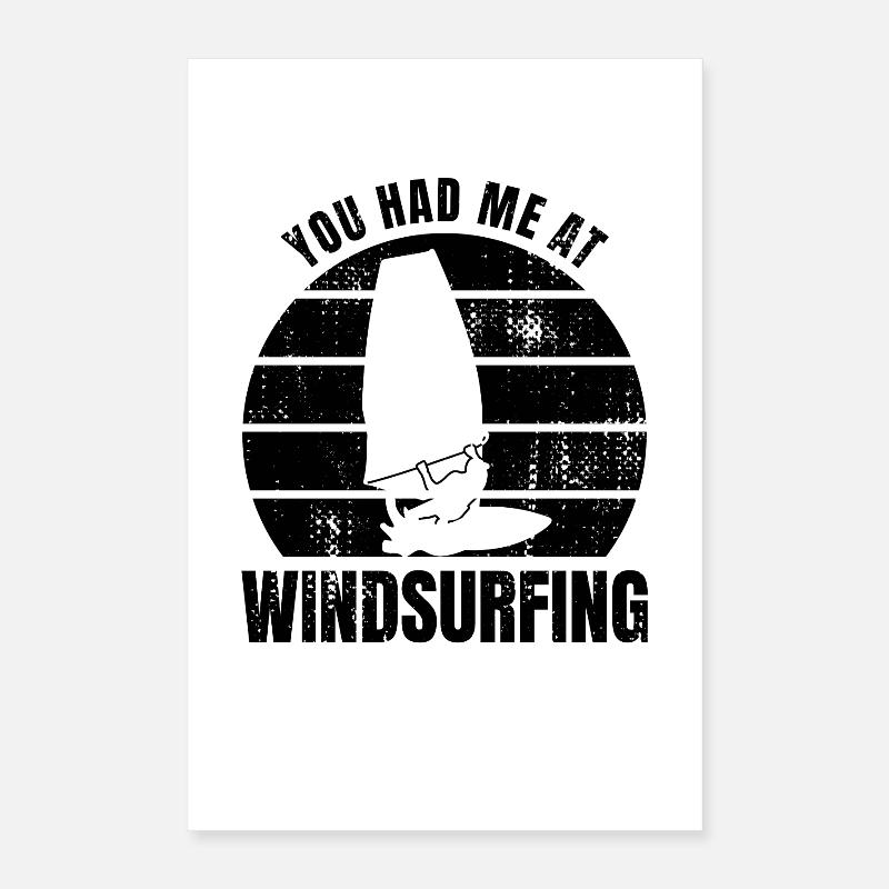 Windsurfer Zitat Poster 40x60 cm